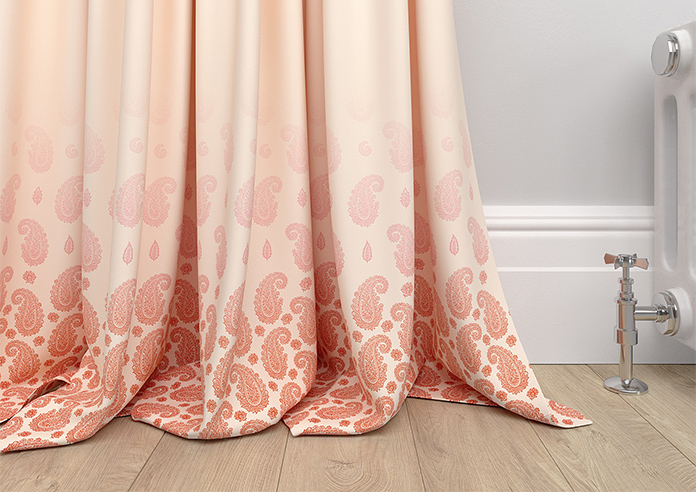 Petal & Block Paisley Mist, Sunset - Made to Measure Curtains - Image 6